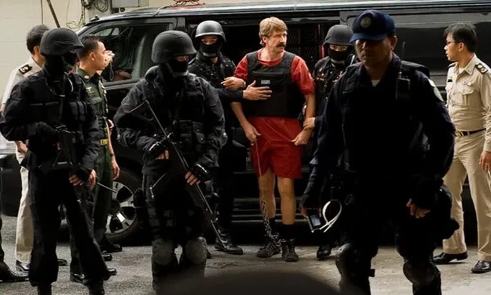 Viktor Bout, a notorious Russian arms dealer, arriving at court in Bangkok in 2010